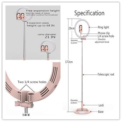 إضاءة حلقة LED قابلة للطي فائق النحافة 12 بوصة Q7 – إضاءة سطح المكتب لملء الضوء للجمال، والبث المباشر، والقراءة